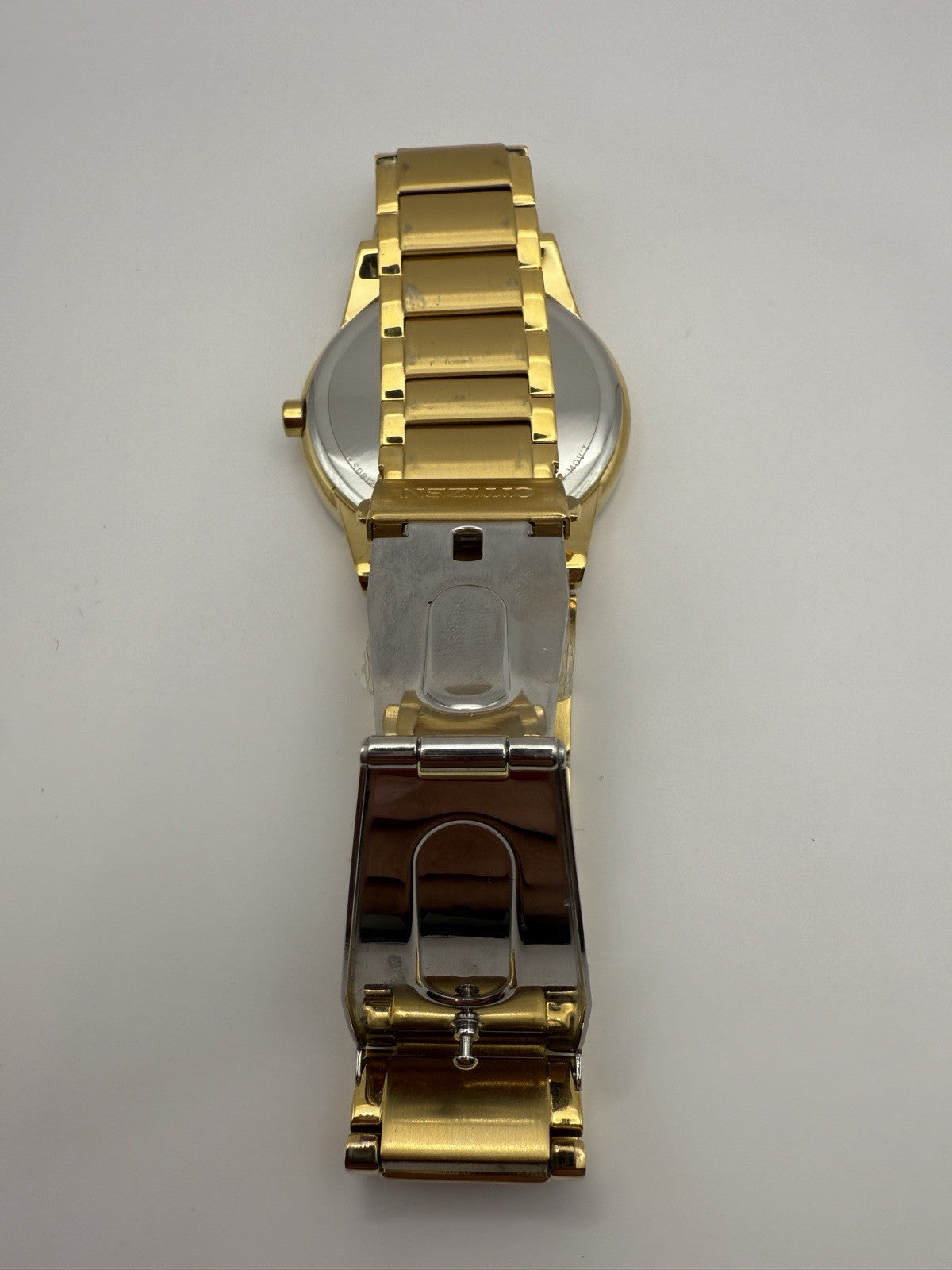 Citizen Eco-Drive Axiom Mens Watch, Stainless Steel - Gold