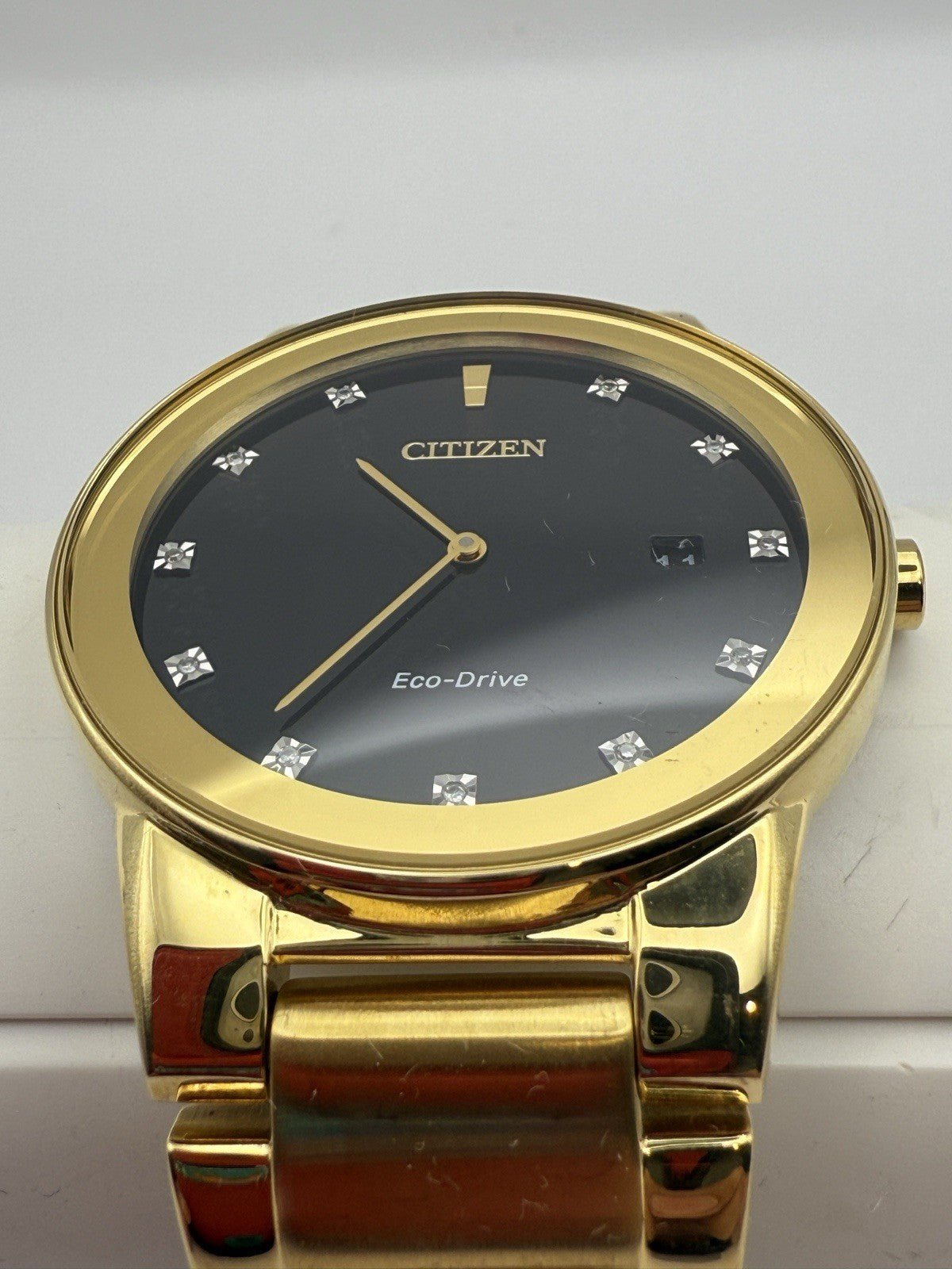 Citizen Eco-Drive Axiom Mens Watch, Stainless Steel - Gold
