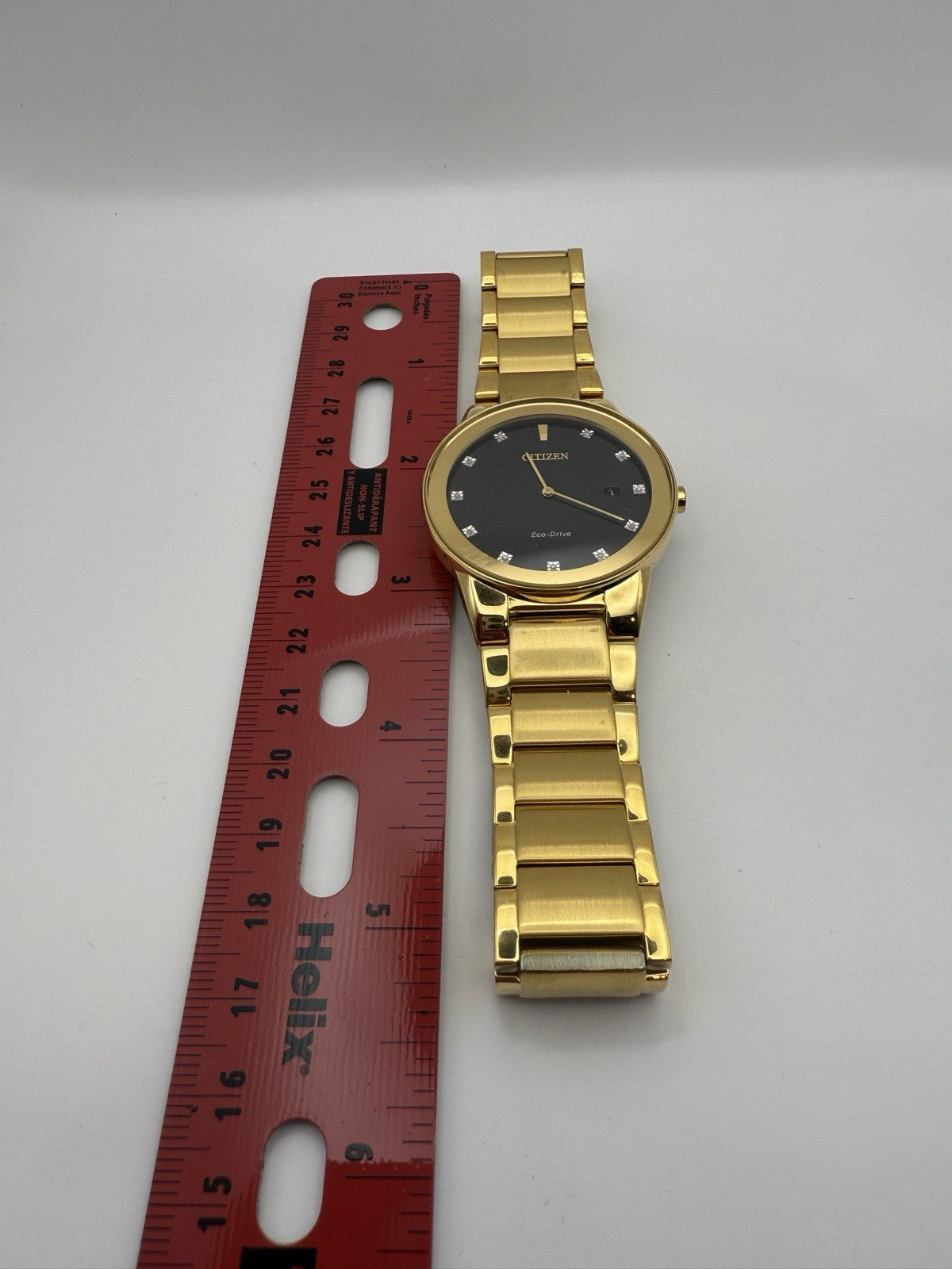 Citizen Eco-Drive Axiom Mens Watch, Stainless Steel - Gold