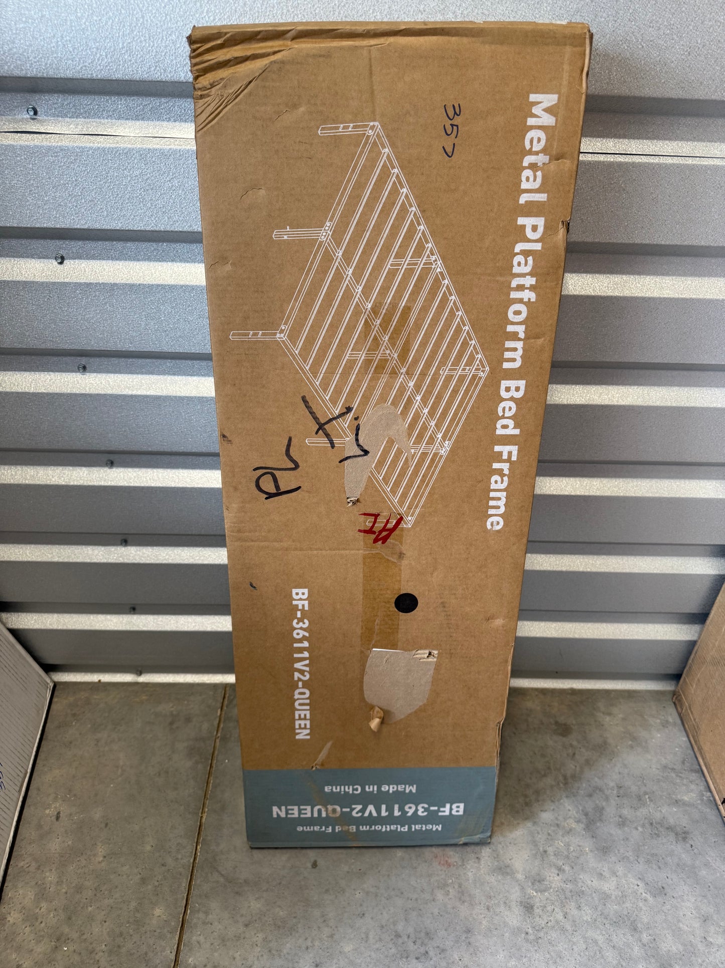 Queen Size Metal Platform Bed Frame – Heavy Duty, No Box Spring Needed, 14” Height