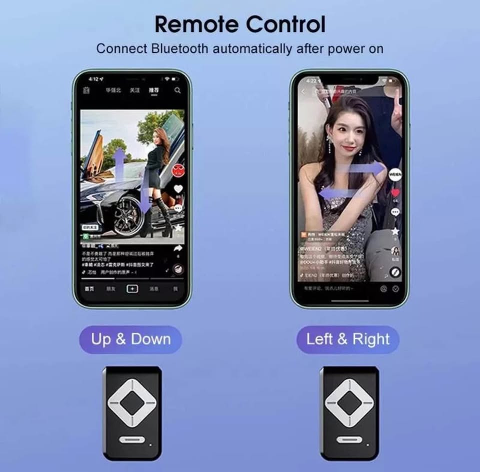 6-in-1 Selfie Stick W/ Fill Light 67" Phone Tripod Bluetooth Remote Live Stream