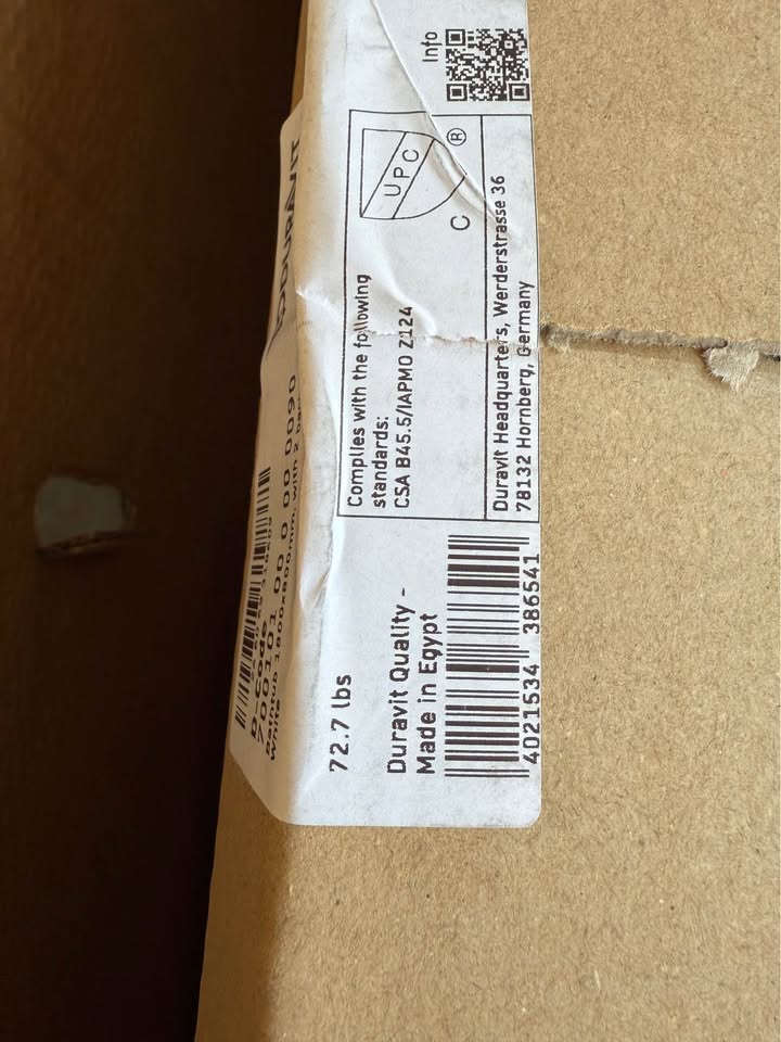 D-Code 71" x 32" Drop in/Undermount Soaking Bathtub